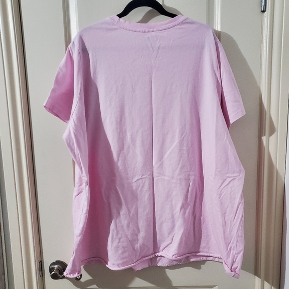 Light Pink Adidas Plus Size T-Shirt - Picture 4 of 4